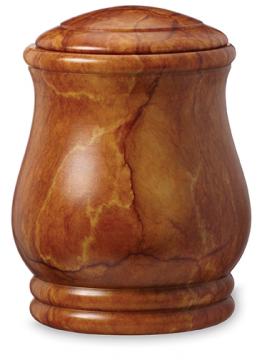 Alabaster Brown Urn